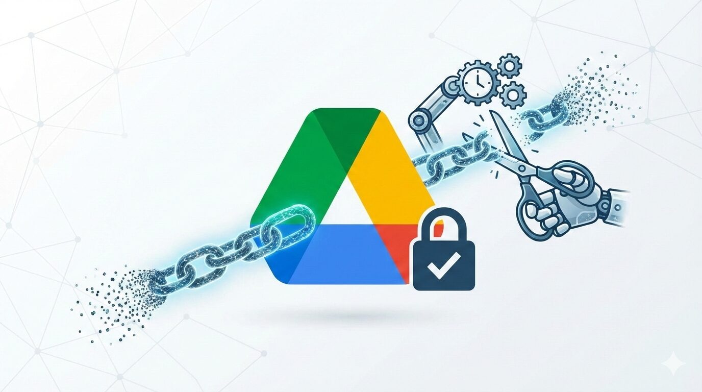 Googleドライブの”リンクを知っている全員”の共有リンクを削除するプログラム